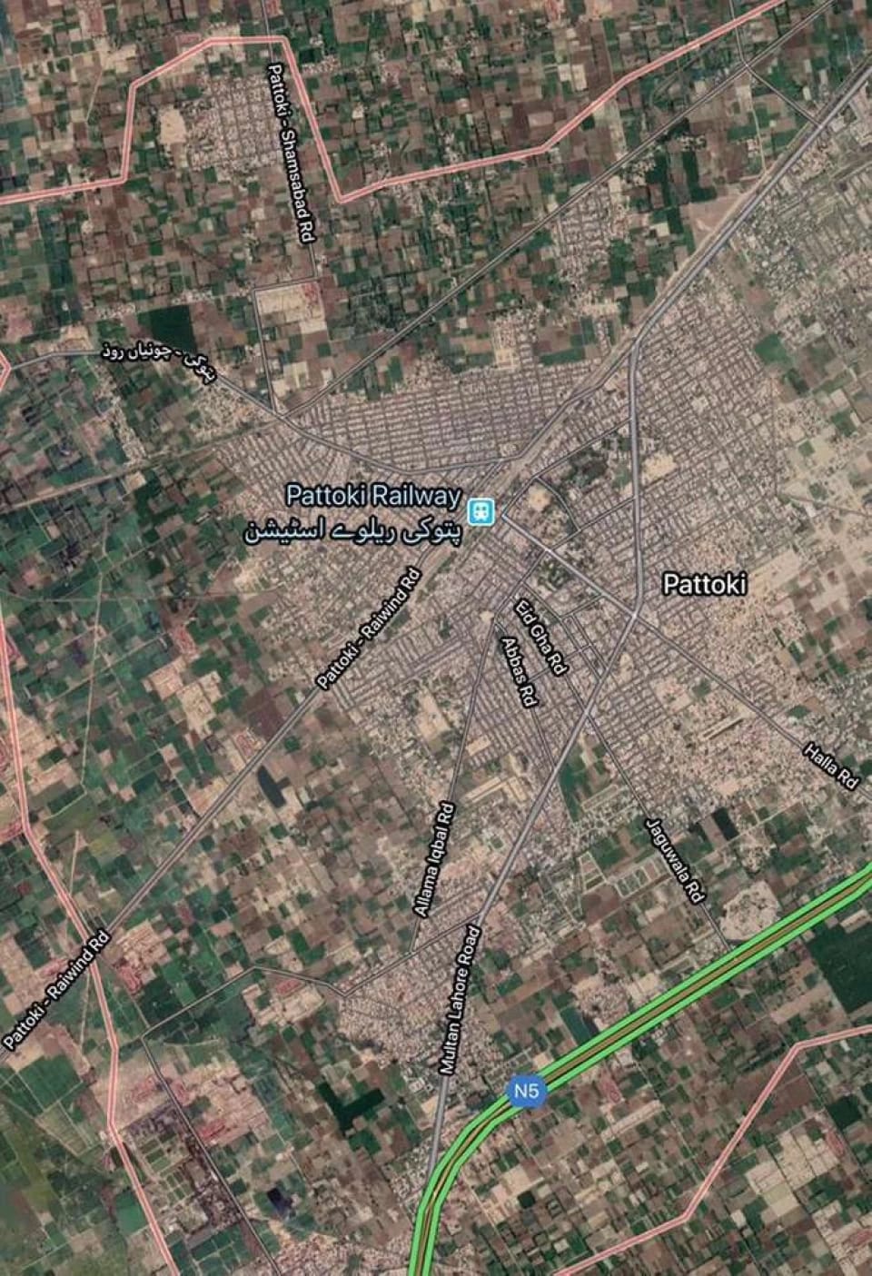 Initial Boundaries of Municipal Committee Pattoki Include Chak 19, Chak 35, and Old Pattoki