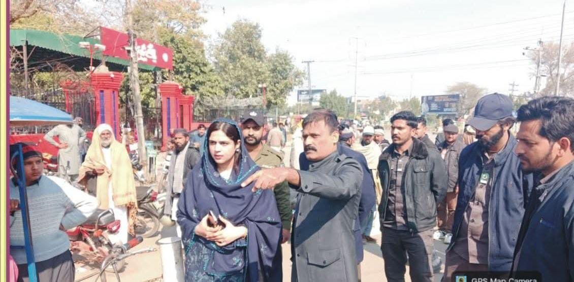 Assistant Commissioner Kasur Ghulam Fatima Oversees Ongoing Beautification of City Parks.