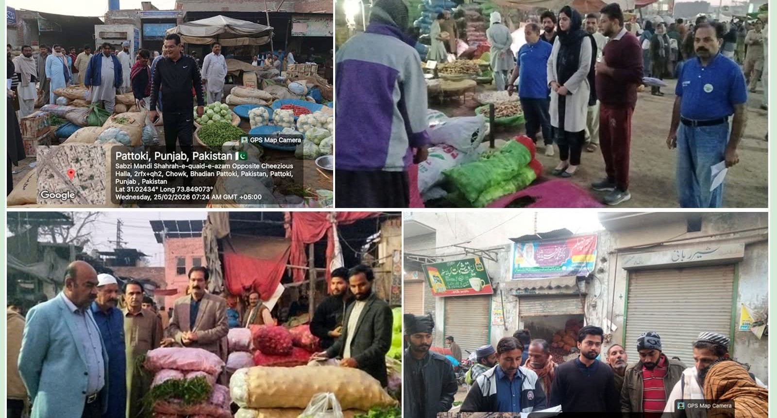 District administration intensifies price monitoring and anti-encroachment drive in Kasur