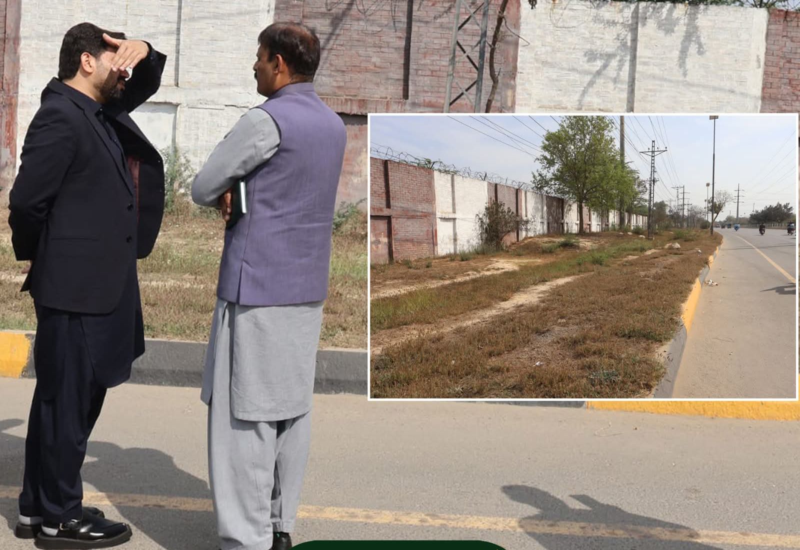 Deputy Commissioner Kasur Reviews Green Belt Restoration and Landscaping Projects
