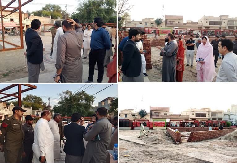 Deputy Commissioner Kasur Reviews Urban Beautification and Food Court Development Projects