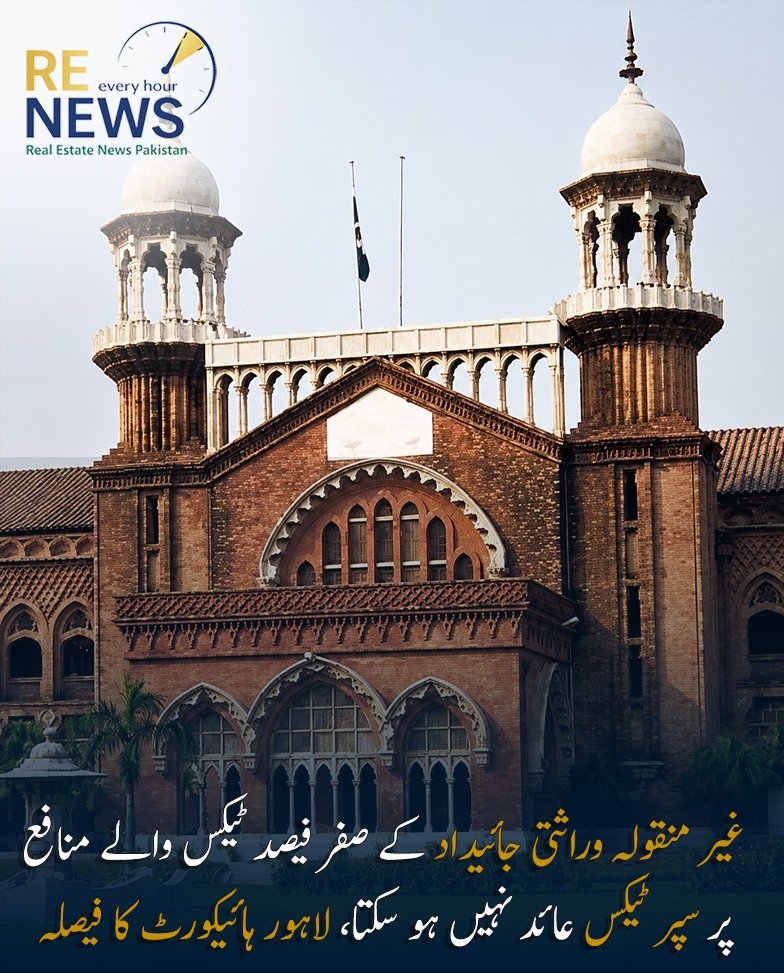 Lahore High Court Rules Super Tax Cannot Apply to Inherited Property Gains Taxed at Zero Percent