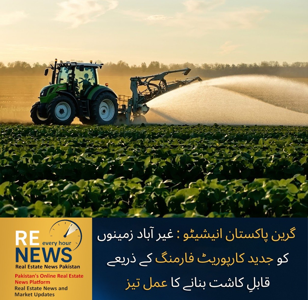 Green Pakistan Initiative Helps Turn Barren Land into Cultivable Farms Through Modern Corporate Farming