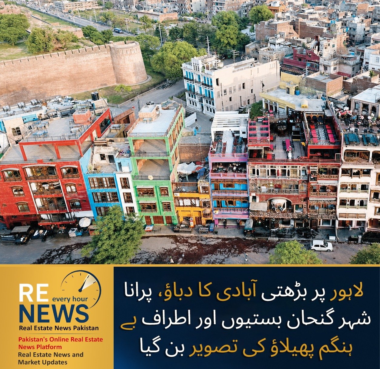 Lahore Faces Growing Population Pressure as Old City Becomes Densely Congested and Outskirts See Unplanned Urban Sprawl