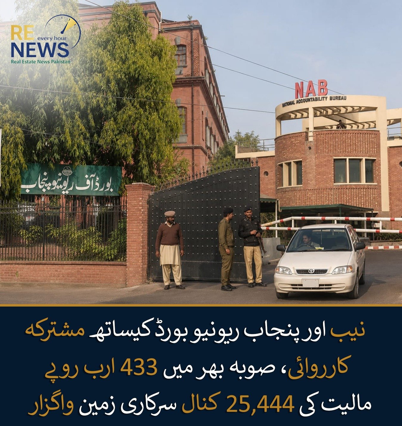 NAB, Punjab Board of Revenue Retrieve 25,444 Kanals of State Land Worth Rs433 Billion Across Province