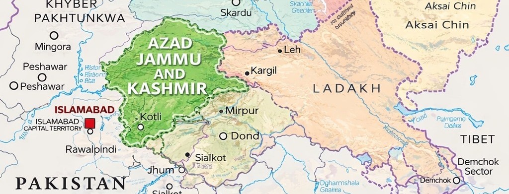 Azad Jammu & Kashmir Map