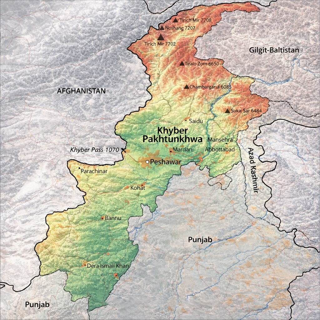 Khyber Pakhtunkhwa Map